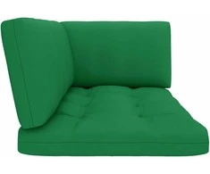 Lauko baldų komplektas Dvivietė sofa iš palečių su pagalvėlėmis, impregnuota pušis