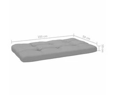 Lauko baldų komplektas Dvivietė sofa iš palečių su pagalvėlėmis, impregnuota pušis
