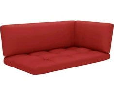 Lauko baldų komplektas Poilsio komplektas iš palečių su pagalvėlėmis, 6 dalių, pušis
