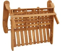 Lauko baldų komplektas Sodo adirondack komplektas, 3 dalių, akacijos medienos masyvas