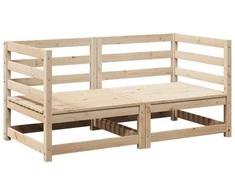 Lauko baldų komplektas Sodo sofos komplektas, 2 dalių, pušies medienos masyvas