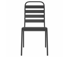 Lauko baldų komplektas Sodo valgomojo baldų komplektas, 11 dalių, antracito, plienas