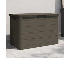 Lauko dėžė pagalvėlėms, ruda, 77,5x44,5x53cm, PP