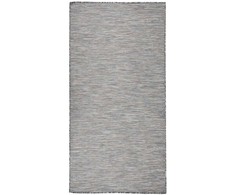 Lauko kilimėlis, rudas ir mėlyna, 100x200cm, plokščio pynimo