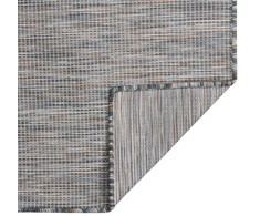 Lauko kilimėlis, rudas ir mėlyna, 140x200cm, plokščio pynimo