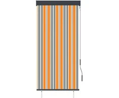 Lauko roletas, geltonos ir mėlynos spalvų, 80x250cm