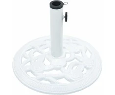 Lauko skėčio pagrindas, baltos spalvos, 9kg, 40cm, ketus