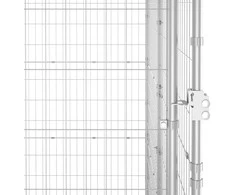 Lauko voljeras šunims, galvanizuotas plienas, 21,78m²