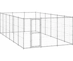 Lauko voljeras šunims, galvanizuotas plienas, 21,78m²