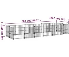 Lauko voljeras šunims, plienas, 11,26m²