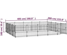 Lauko voljeras šunims, plienas, 18,82m²