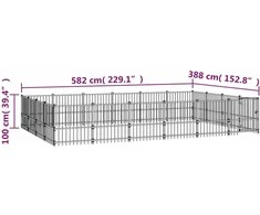 Lauko voljeras šunims, plienas, 22,58m²