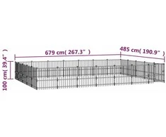 Lauko voljeras šunims, plienas, 32,93m²