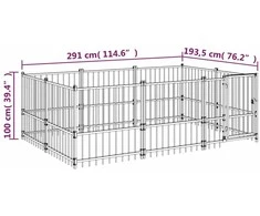 Lauko voljeras šunims, plienas, 5,63m²