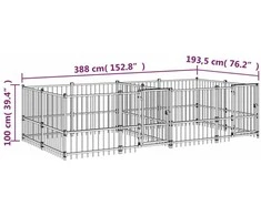Lauko voljeras šunims, plienas, 7,51m²