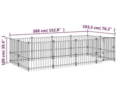 Lauko voljeras šunims, plienas, 7,51m²