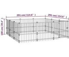 Lauko voljeras šunims, plienas, 8,47m²