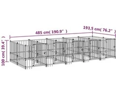 Lauko voljeras šunims, plienas, 9,38m²