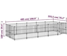 Lauko voljeras šunims, plienas, 9,38m²