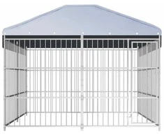 Lauko voljeras šunims su stogu, 300x300x200cm