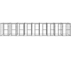 Lauko voljeras šunims su stogu, plienas, 21,78m²