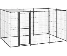 Lauko voljeras šunims su stogu, plienas, 7,26m²