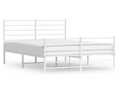 Lova Lovos rėmas su galvūgaliu/kojūgaliu, baltas, 140x200cm, metalas