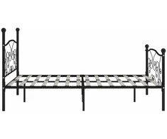 Lova Lovos rėmas su grotelių pagrindu, juodas, 180x200cm, metalas