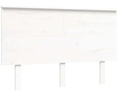 Lova senjorams su galvūgaliu, baltas, 140x190 cm, mediena