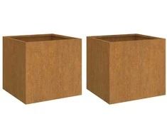 Loveliai, 2vnt., 42x40x39cm, Corten plienas
