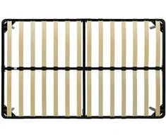 Lovos rėmas, juodos spalvos, 180x200cm, metalas