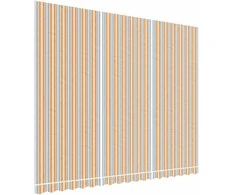Pakaitinis audinys markizei, spalvotas, 4,5x3,5m, dryžuotas