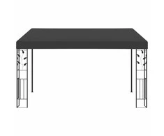 Prie sienos montuojama pavėsinė, antracito, 4x3x2,5m