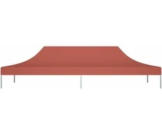 Proginės palapinės stogas, terakota spalvos, 6x3m, 270 g/m²