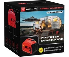 Aivolt "Widmann WM2500W": benzinu varomas nešiojamasis inverterinis generatorius - 650 W