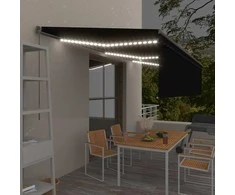 Rankiniu būdu ištraukiama markizė, antracito, 6x3m