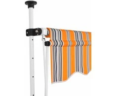 Rankiniu būdu ištraukiama markizė, geltoni/mėlyni dryžiai, 150cm