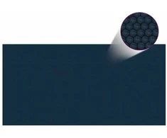 Saulę sugerianti baseino plėvelė, juoda/mėlyna, 400x200cm, PE