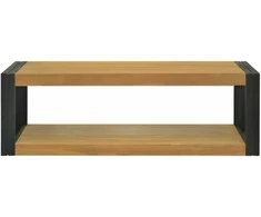 Sieninė vonios kambario spintelė, 110x45x35cm, tikmedis