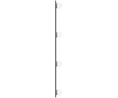 Sieninis veidrodis su LED lemputėmis, 30x60cm, stiklas