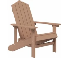 Sodo Adirondack kėdė, rudos spalvos, HDPE