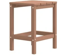 Sodo Adirondack kėdė su staliuku, rudos spalvos, HDPE