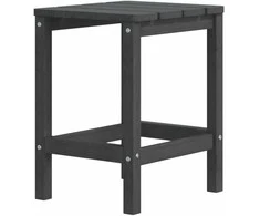 Sodo Adirondack staliukas, antracito spalvos, 38x38x46cm, HDPE