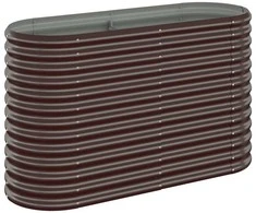 Aukštas sodo lovelis, rudas, 114x40x68cm, plienas