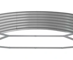 Aukštas sodo lovelis, rudas, 373x140x36cm, plienas
