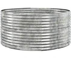 Aukštas sodo lovelis, sidabrinis, 140x140x68cm, plienas