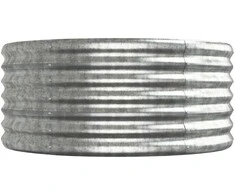 Aukštas sodo lovelis, sidabrinis, 368x80x36cm, plienas