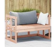 Sodo sofa-suoliukas, douglas eglės masyvas, išskleidžiama