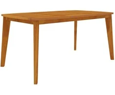 Sodo stalas, 160x90x75cm, akacijos medienos masyvas