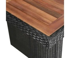 Sodo stalas, 240x90x74cm, poliratanas ir akacijos med. masyvas